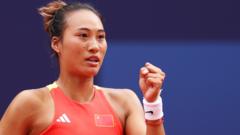 Zheng wins women’s singles gold for China