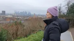 Beth Kozder Beth looks out over south-east London from Greenwich Park.