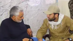Mohammad Baqer Saad Dawood al-Saadi with Qasem Soleimani