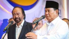 Prabowo Subianto temui Surya Paloh di markas Partai Nasdem