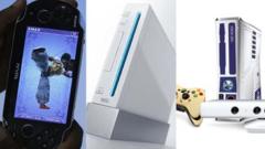 A PlayStation Vita, Nintendo Wii and an Xbox 360