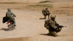 British troops on patrol in Afghanistan