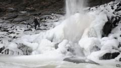 Snow And Ice Cause Travel Disruption - BBC News