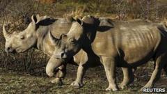 rhinos rhino poaching population