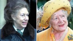 Tributes to Queen Mother and Princess Margaret at Windsor memorial