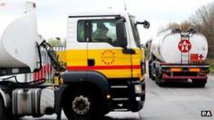 Fuel tanker driver strike averted in narrow vote - BBC News