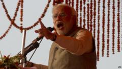 Modi S Predicted Win In Exit Polls Dominates India Headlines Bbc News