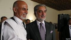 Afghan rivals Ashraf Ghani and Abdullah Abdullah differ on ...