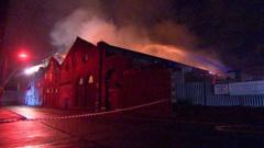 Warehouse Damaged In Fire In Blackburn - BBC News