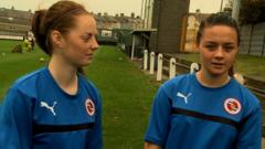 Girls from Caernarfon football club