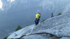 The climbers at the top of El Capitan