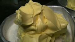A large amount of butter