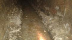 A giant fatberg in a Chelsea sewer