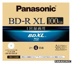 Panasonic BDXL Blu-ray disc