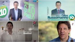 Russomano e Haddad em propagandas eleitorais