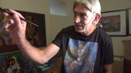 Wayne Sheppard, the man who can't stop painting.