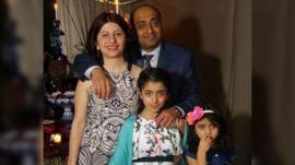 Pedram Mousavi, Mojgan Daneshmand, and their two daughters