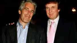 Jeff Epstein y Donald Trump.