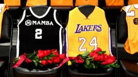 LA Lakers jersey tribute