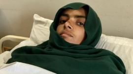 Shakila Amjad in hospital