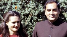 राजीव गांधी, सोनिया गांधी