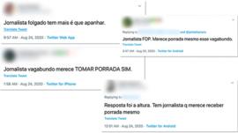 'Repórter tem que apanhar mesmo': ataque de Bolsonaro gera onda de ameaças físicas a jornalistas