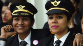 Indian women pilots from Air India