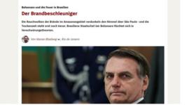 Bolsonaro, 'o inflamador': mídia internacional sobe o tom de críticas ao Brasil