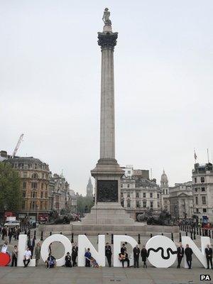 The .london launch took place at Trafalgar Square