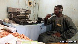 Village radio station in southern Niger