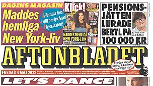 Aftonbladet front page