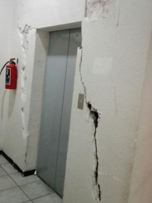 Pared agrietada