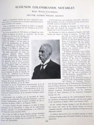 Página dedicada a Andrés Posada Arango, padre del editor.