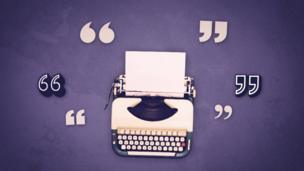 A typewriter