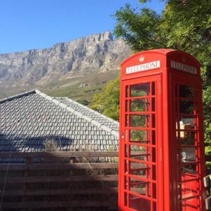 Phone box in Cape Town, South Africa