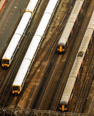Trains from above