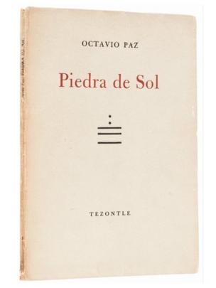 Portada del libro Piedra de Sol de Octavio Paz