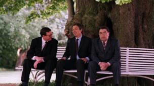 in_pictures David Trimble, Tony Blair and John Hume