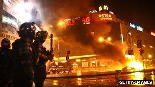 Unrest in Romania over austerity measures