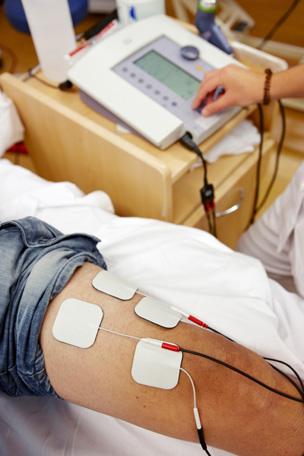 Electrical stimulation can be used as a form of rehab