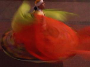 A whirling dervish