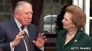Pinochet meets Margaret Thatcher