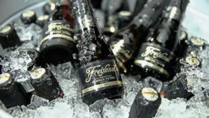 Bottles of Freixenet