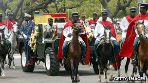 President Eyadema's funeral procession