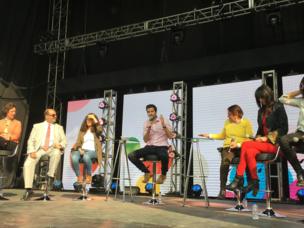 One of the debate panels at the 100 Women Festival