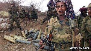 Ethiopian soldiers in Eritrea, 2000