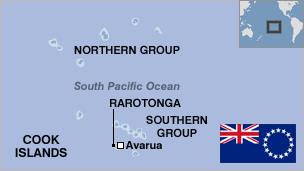 Map of Cook Islands