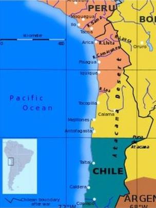 AsÃ­ eran las fronteras de Bolivia y Chile antes de la Guerra del PacÃ­fico. (Foto: Wikipedia)