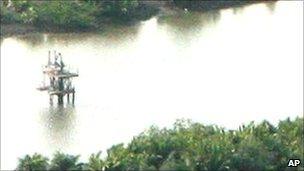 Oil well head near Port Harcourt, Nigeria
