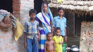 Shiv Kumari and her family